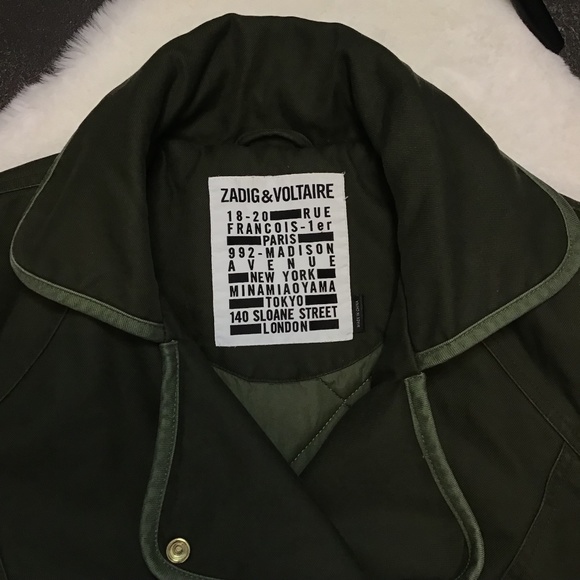 Zadig & Voltaire Kawa Padded Moto Jacket - Picture 10 of 16